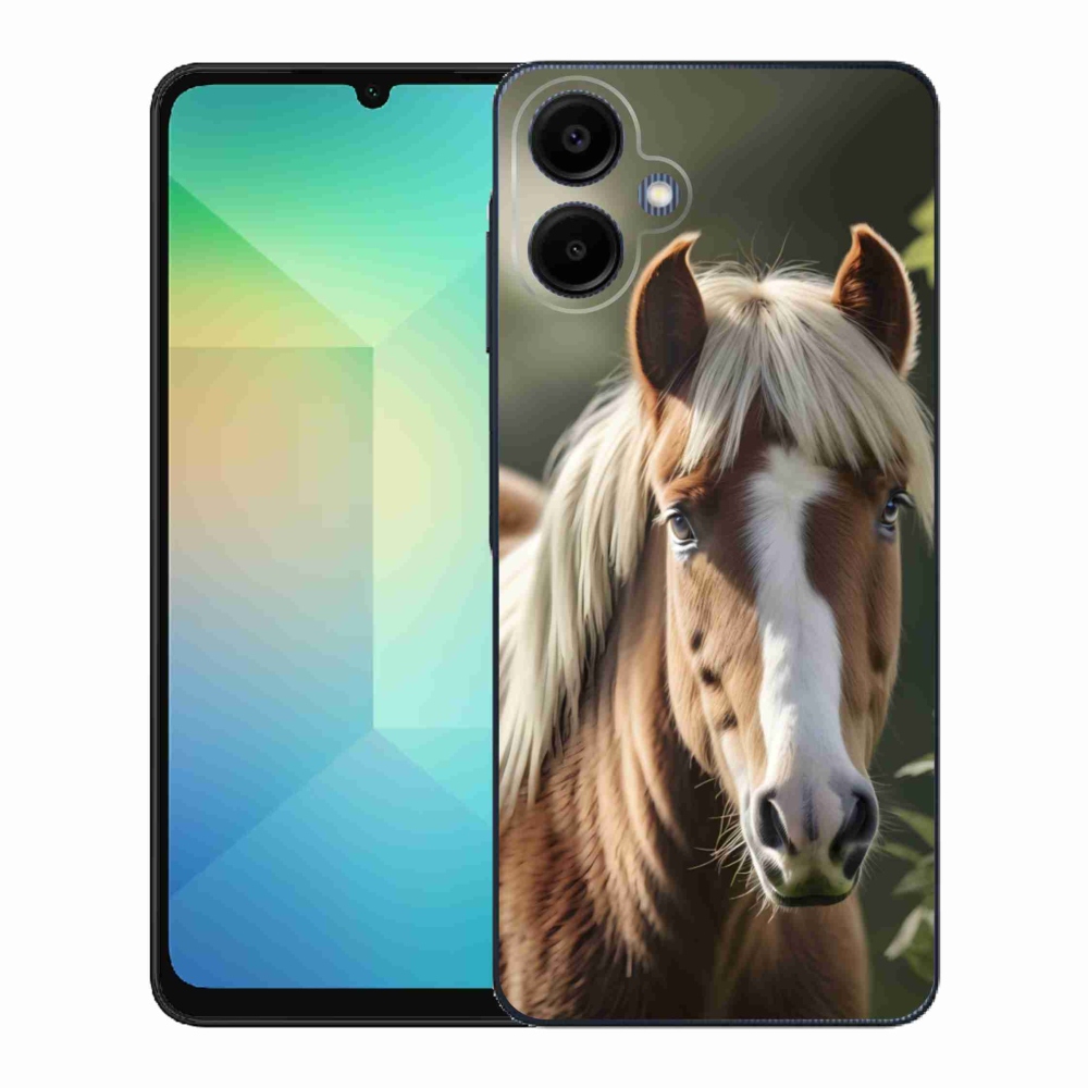 Gélový kryt mmCase na Samsung Galaxy A06 - kôň so svetlou hrivou