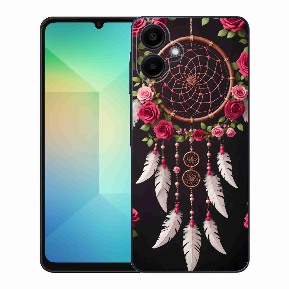 Gélový kryt mmCase na Samsung Galaxy A06 - lapač snov s ružami