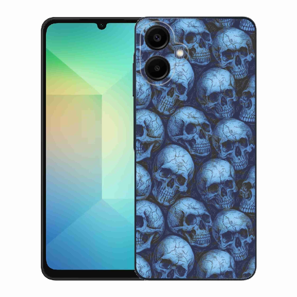 Gélový kryt mmCase na Samsung Galaxy A06 - lebky