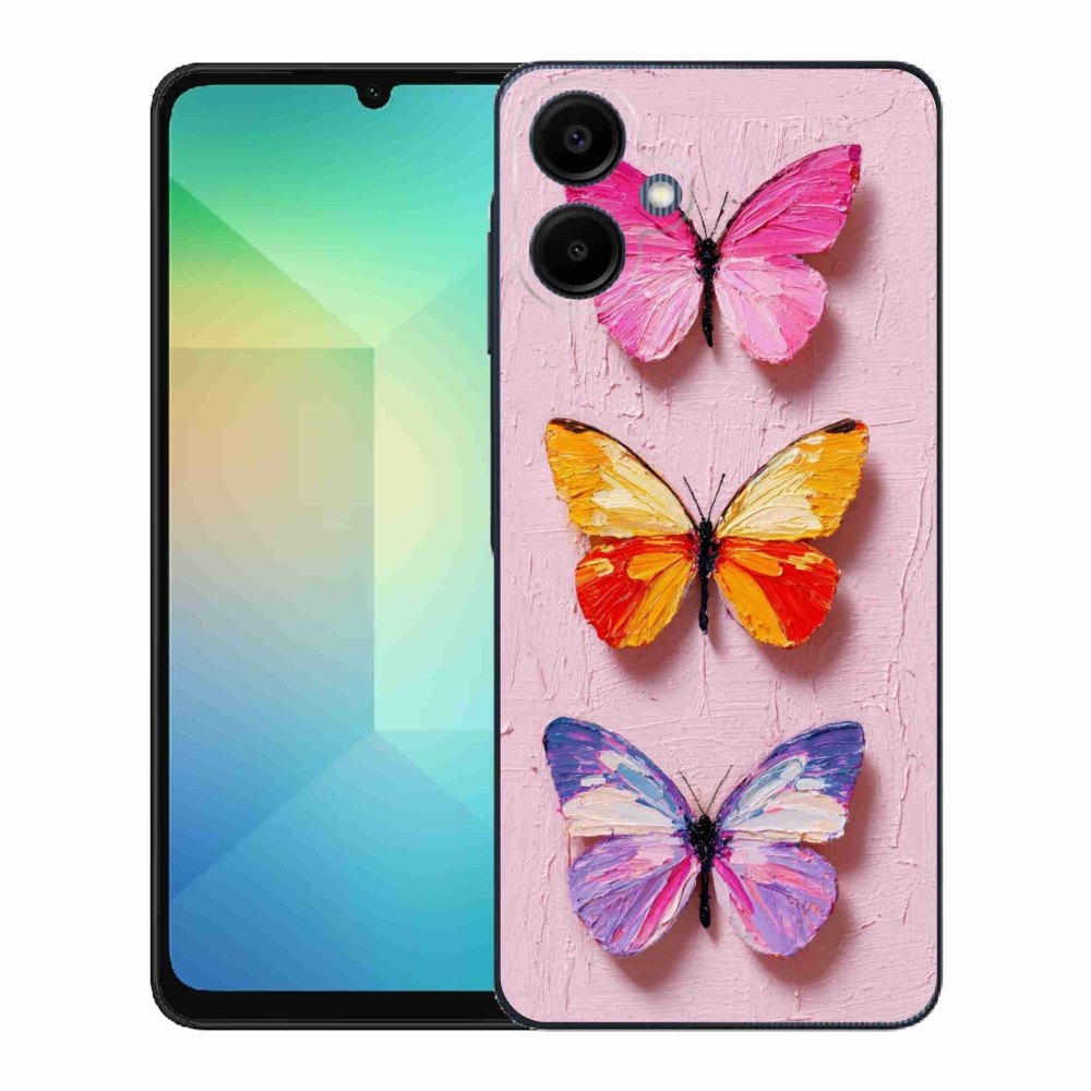 Gélový kryt mmCase na Samsung Galaxy A06 - motýlia trojica