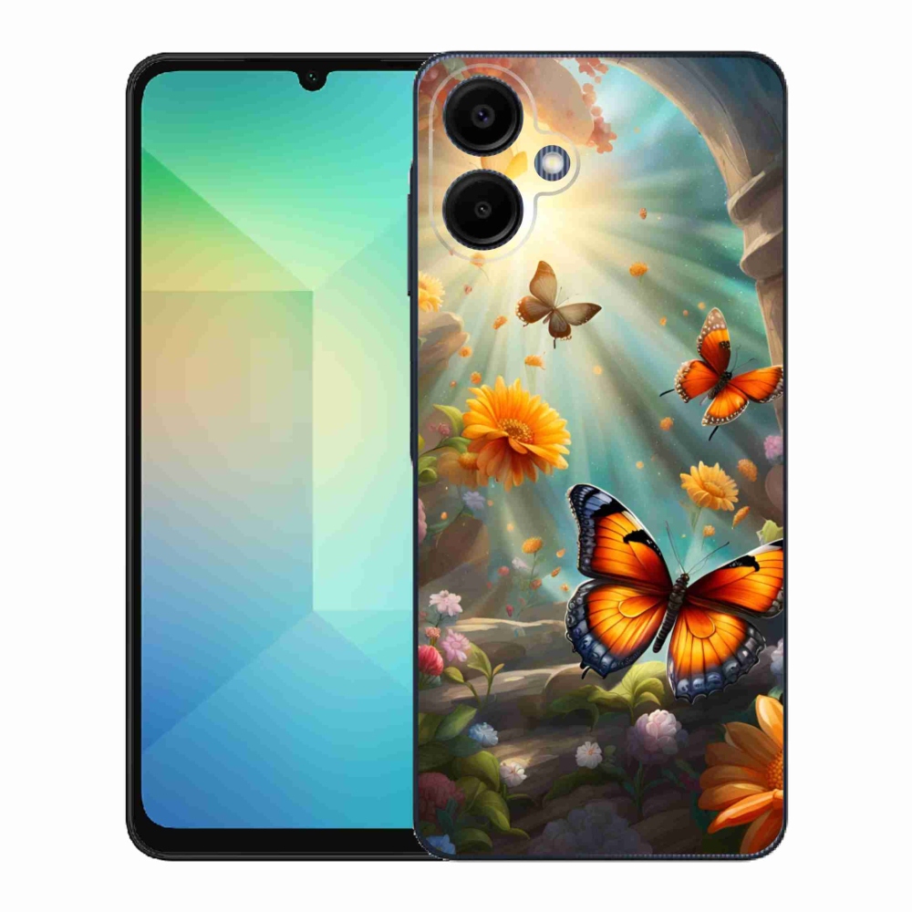 Gélový kryt mmCase na Samsung Galaxy A06 - motýlia záhrada 2