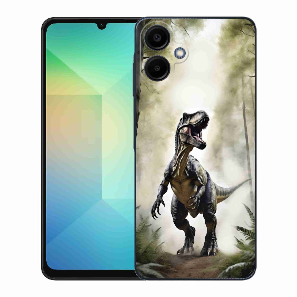 Gélový kryt mmCase na Samsung Galaxy A06 - naštvaný T-Rex