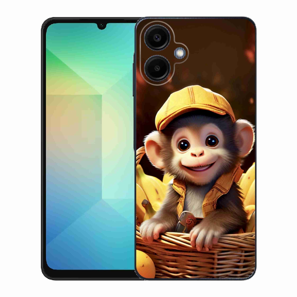 Gélový kryt mmCase na Samsung Galaxy A06 - opice v košíku