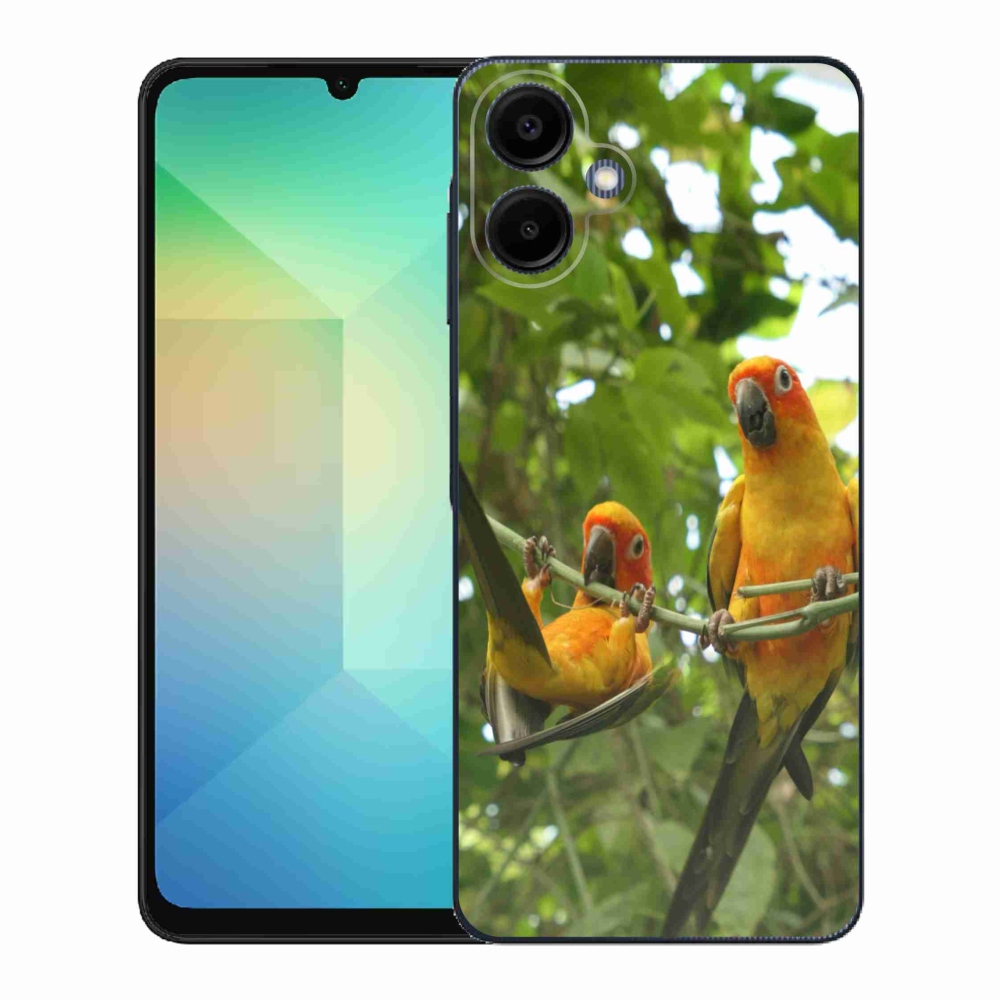 Gélový kryt mmCase na Samsung Galaxy A06 - papagáje aratingy