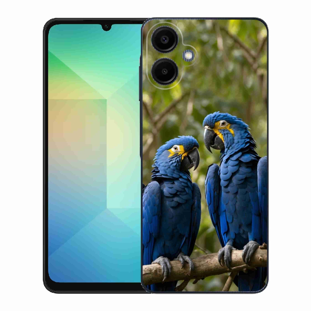 Gélový kryt mmCase na Samsung Galaxy A06 - papagájové duo