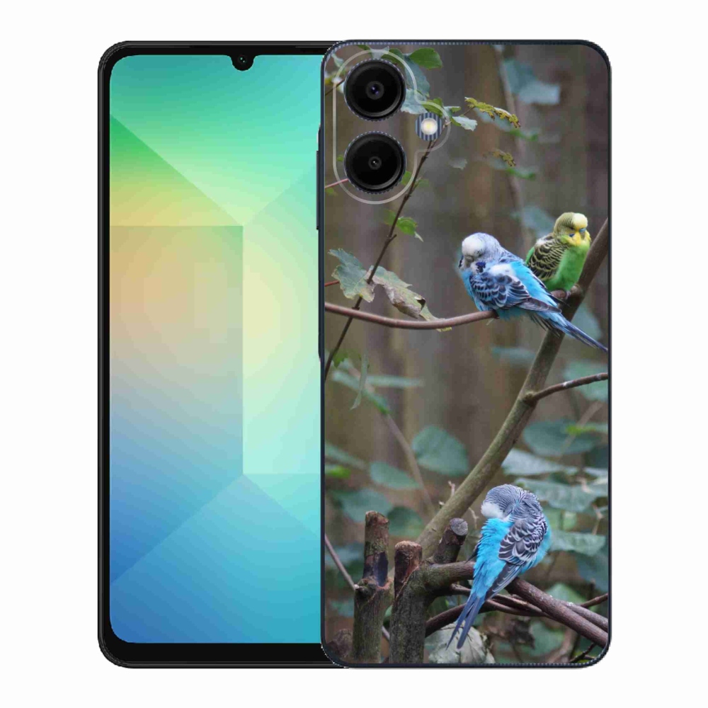 Gélový kryt mmCase na Samsung Galaxy A06 - papagáje na vetve