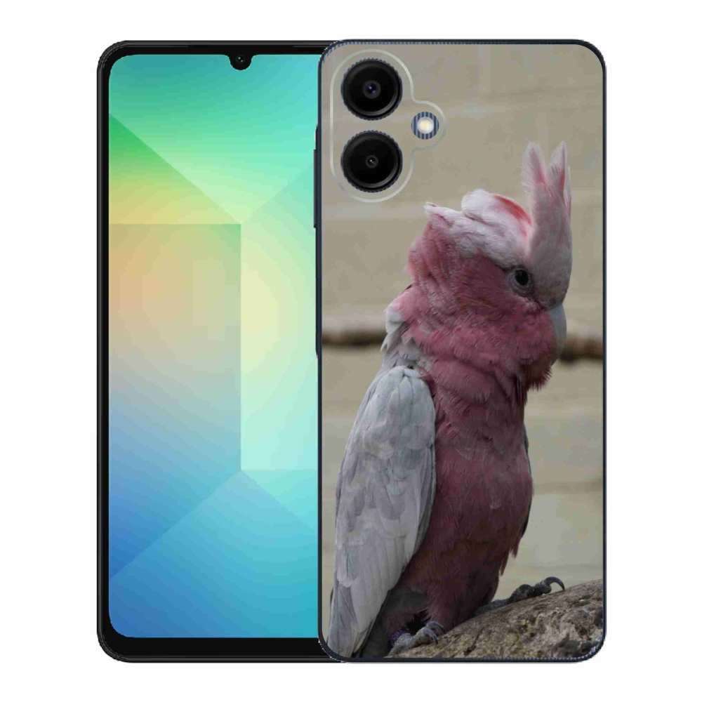 Gélový kryt mmCase na Samsung Galaxy A06 - papagáj kakadu ružový