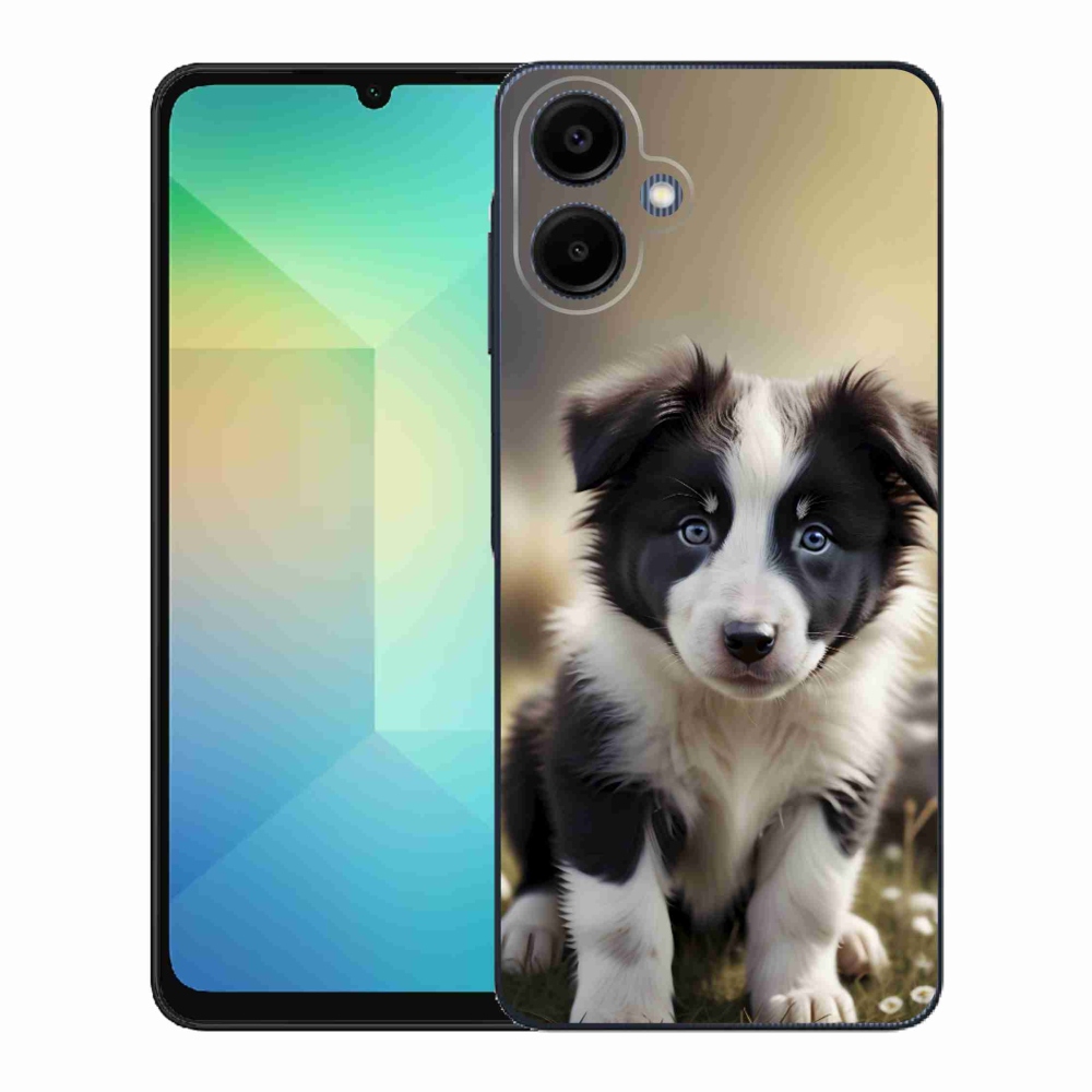 Gélový kryt mmCase na Samsung Galaxy A06 - roztomilá border kólia