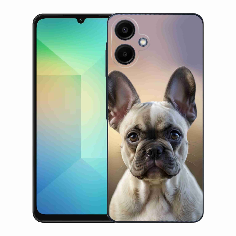 Gélový kryt mmCase na Samsung Galaxy A06 - roztomilý francúzsky buldoček