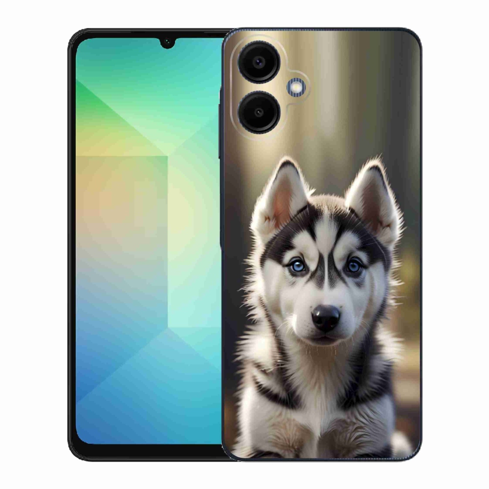 Gélový kryt mmCase na Samsung Galaxy A06 - roztomilý sibírsky husky
