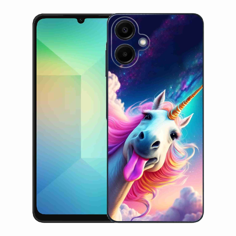 Gélový kryt mmCase na Samsung Galaxy A06 - šialený jednorožec