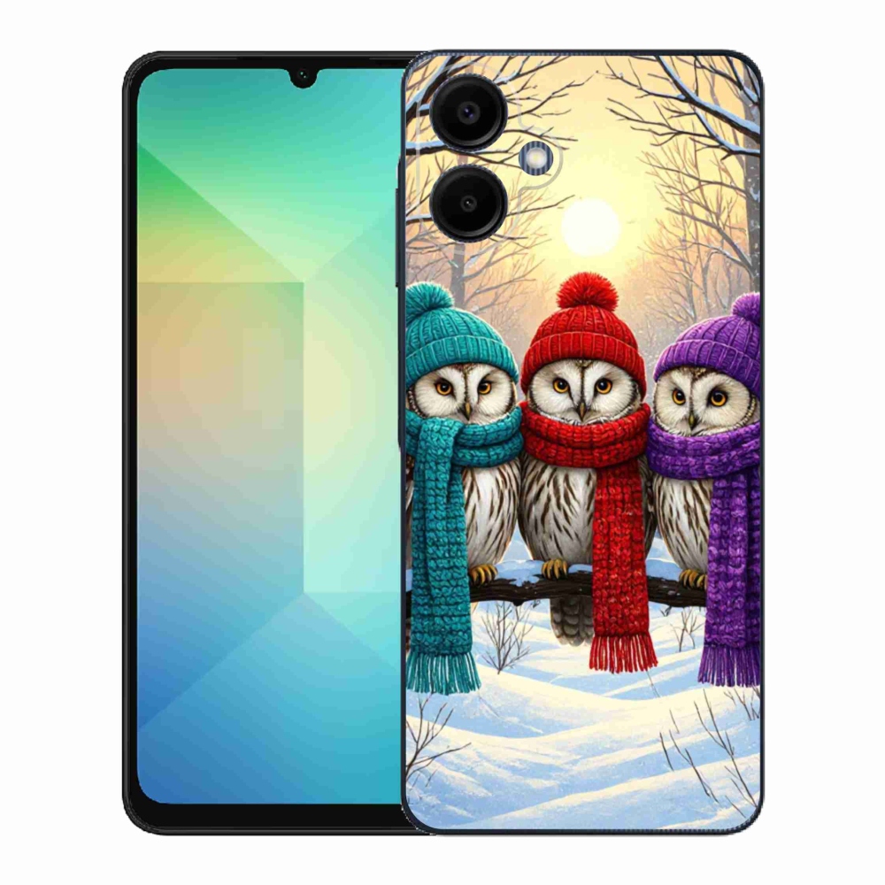 Gélový kryt mmCase na Samsung Galaxy A06 - soví priatelia