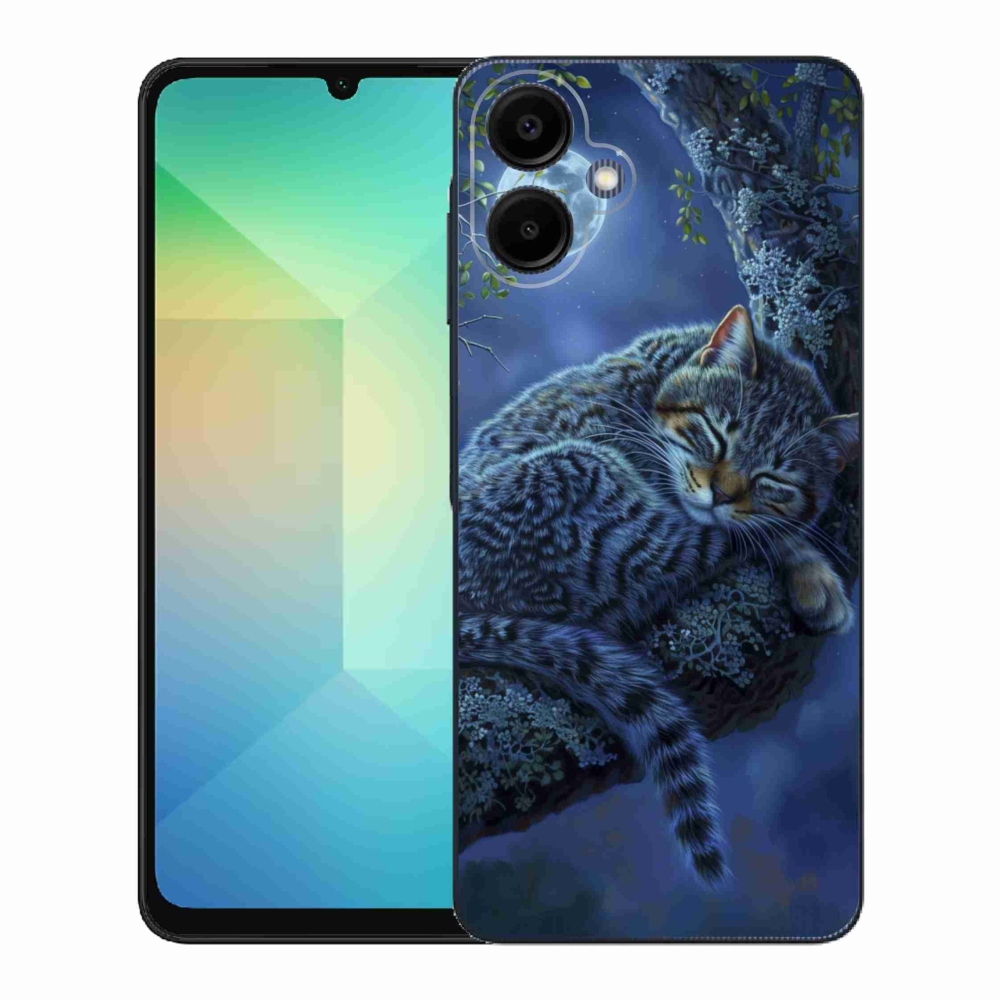 Gélový kryt mmCase na Samsung Galaxy A06 - spiaca mačka
