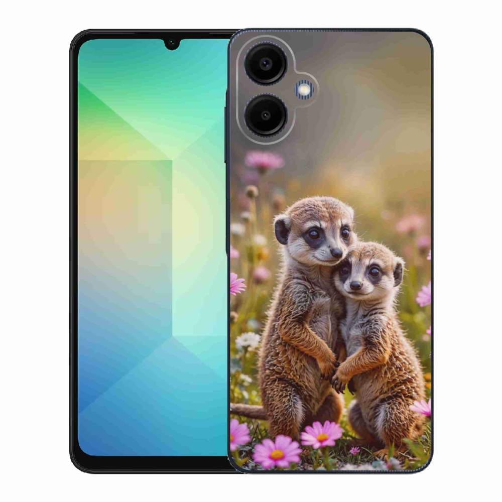 Gélový kryt mmCase na Samsung Galaxy A06 - surikatí duo