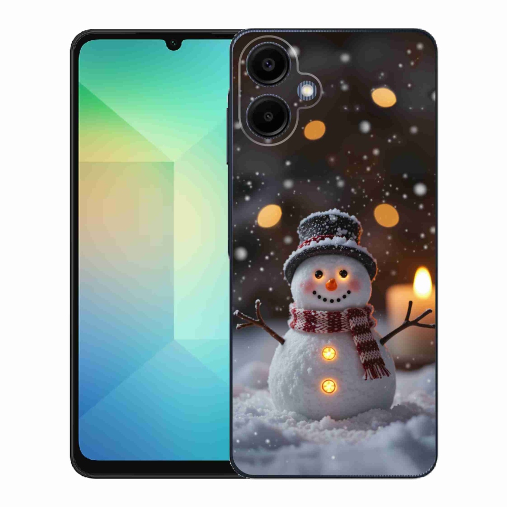 Gélový kryt mmCase na Samsung Galaxy A06 - veselý snehuliak