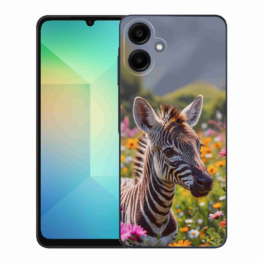 Gélový kryt mmCase na Samsung Galaxy A06 - zebra na lúke