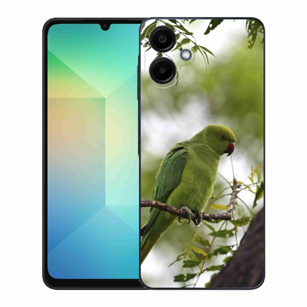 Gélový kryt mmCase na Samsung Galaxy A06 - zelený papagáj