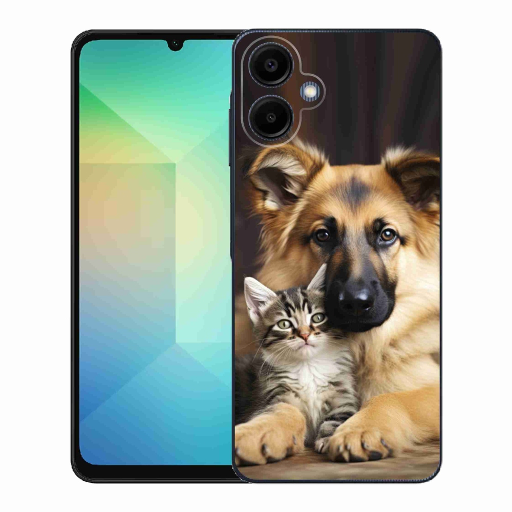 Gélový kryt mmCase na Samsung Galaxy A06 - zvieracie priateľstvo