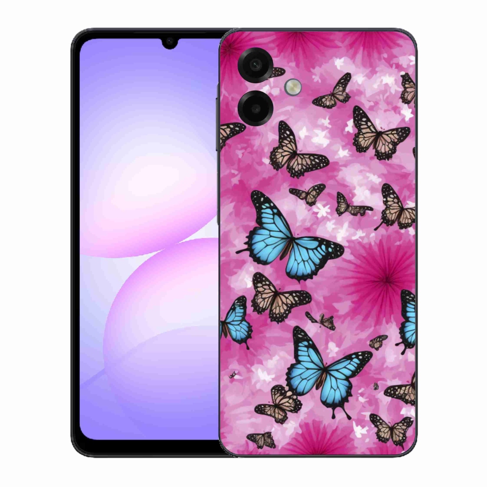 Gélový kryt mmCase na Samsung Galaxy A07 - motýlia záhrada