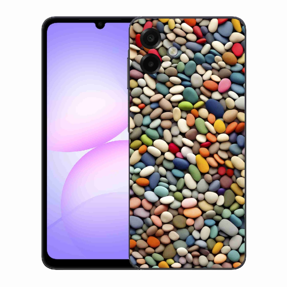 Gélový kryt mmCase na Samsung Galaxy A07 - farebné kamienky 2