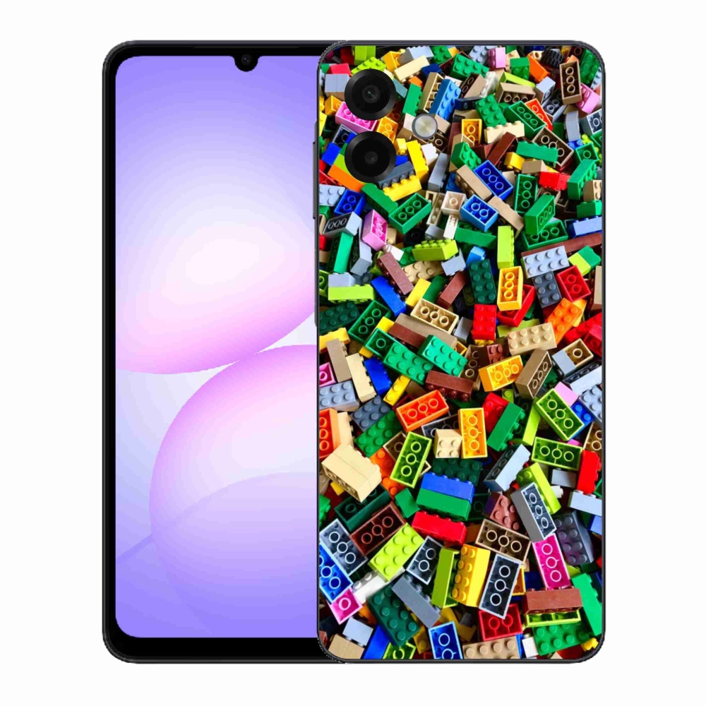 Gélový kryt mmCase na Samsung Galaxy A07 - farebné stavebné kocky