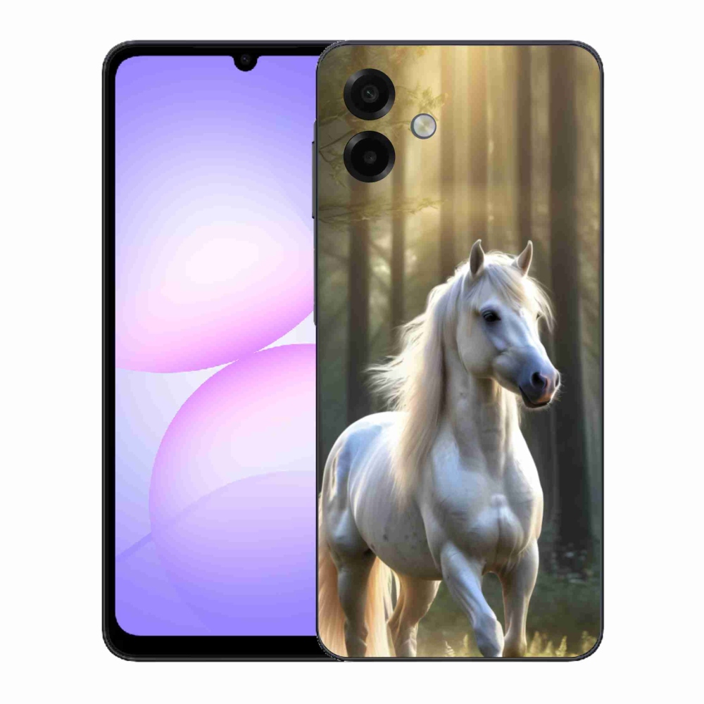 Gélový kryt mmCase na Samsung Galaxy A07 - biely kôň 3