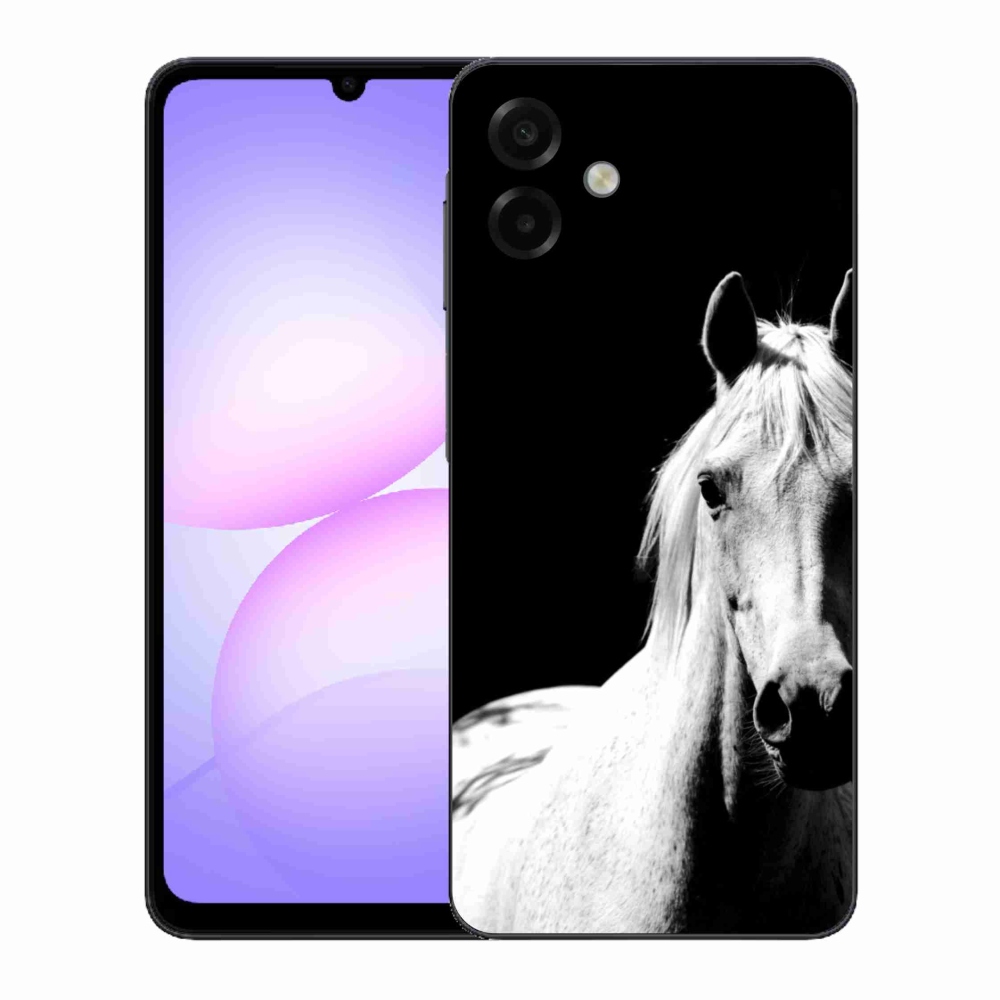 Gélový kryt mmCase na Samsung Galaxy A07 - biely kôň 5