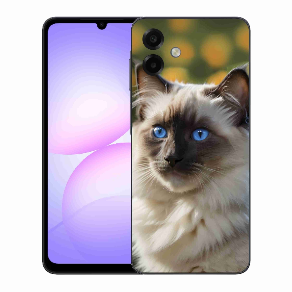 Gélový kryt mmCase na Samsung Galaxy A07 - biely ragdoll