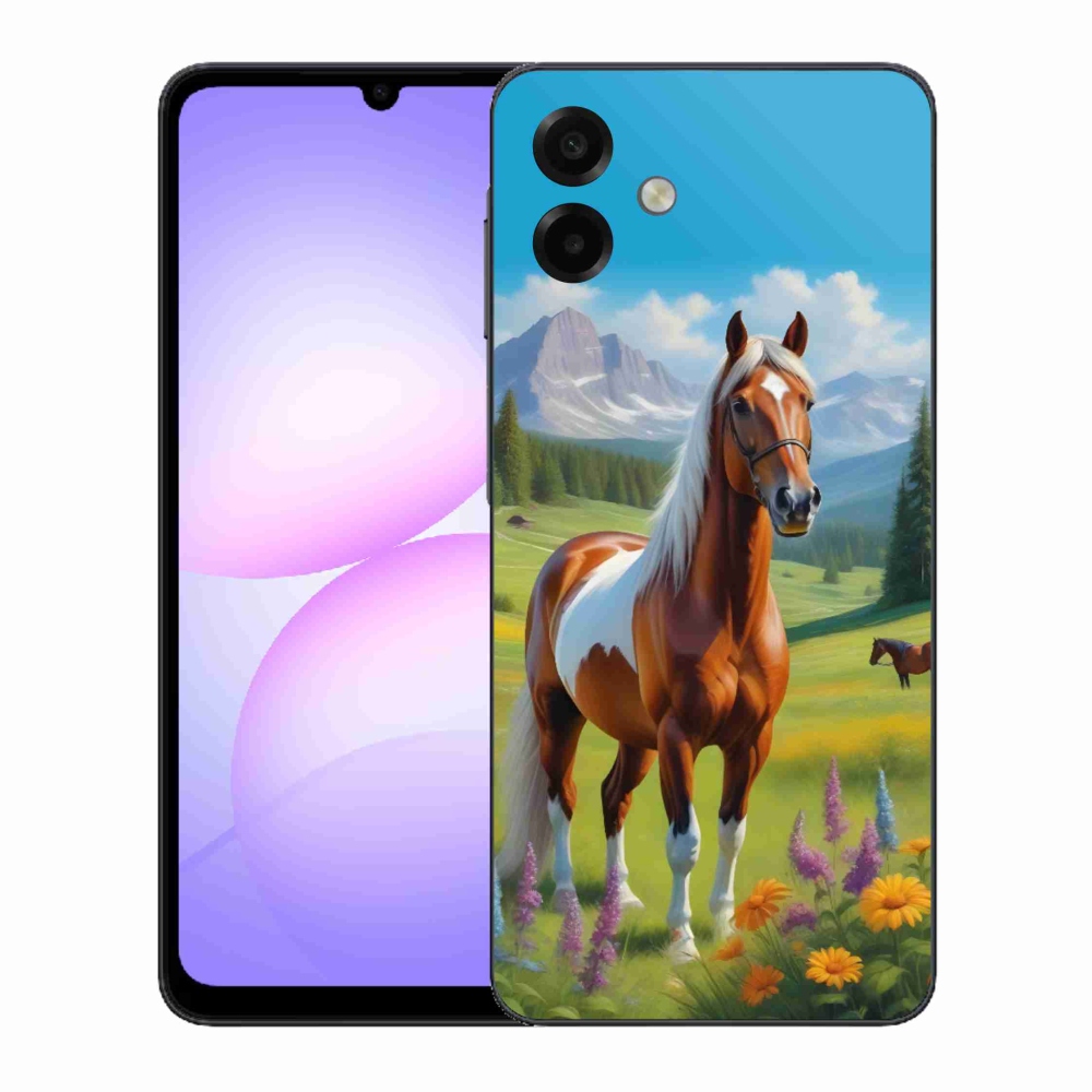 Gélový kryt mmCase na Samsung Galaxy A07 - kôň na lúke