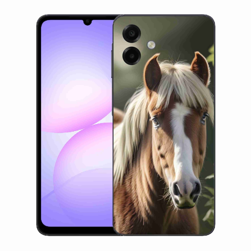 Gélový kryt mmCase na Samsung Galaxy A07 - kôň so svetlou hrivou