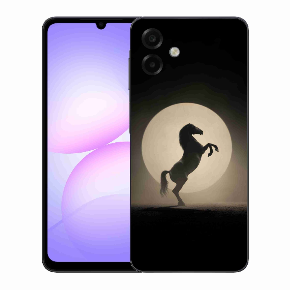 Gélový kryt mmCase na Samsung Galaxy A07 - kôň v siluete