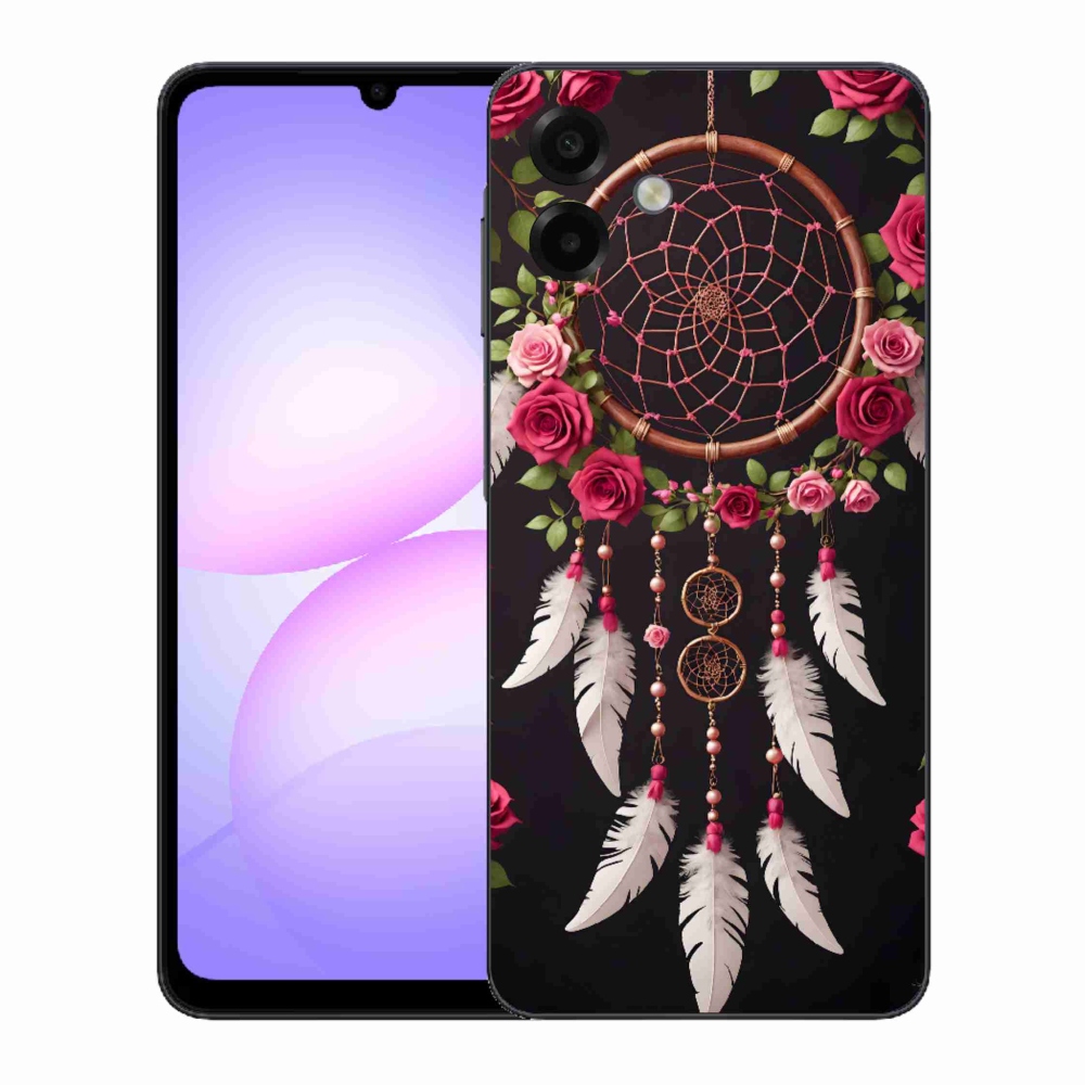 Gélový kryt mmCase na Samsung Galaxy A07 - lapač snov s ružami