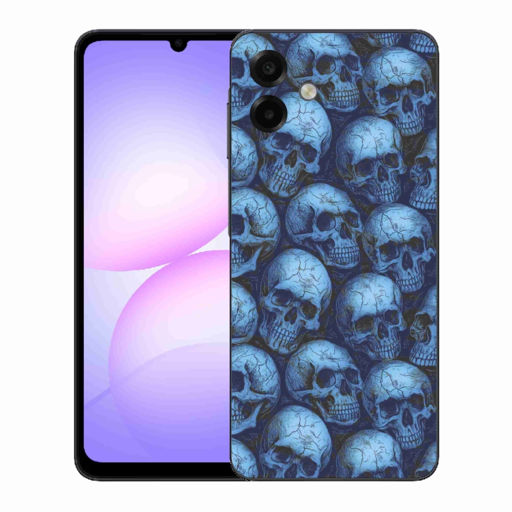 Gélový kryt mmCase na Samsung Galaxy A07 - lebky