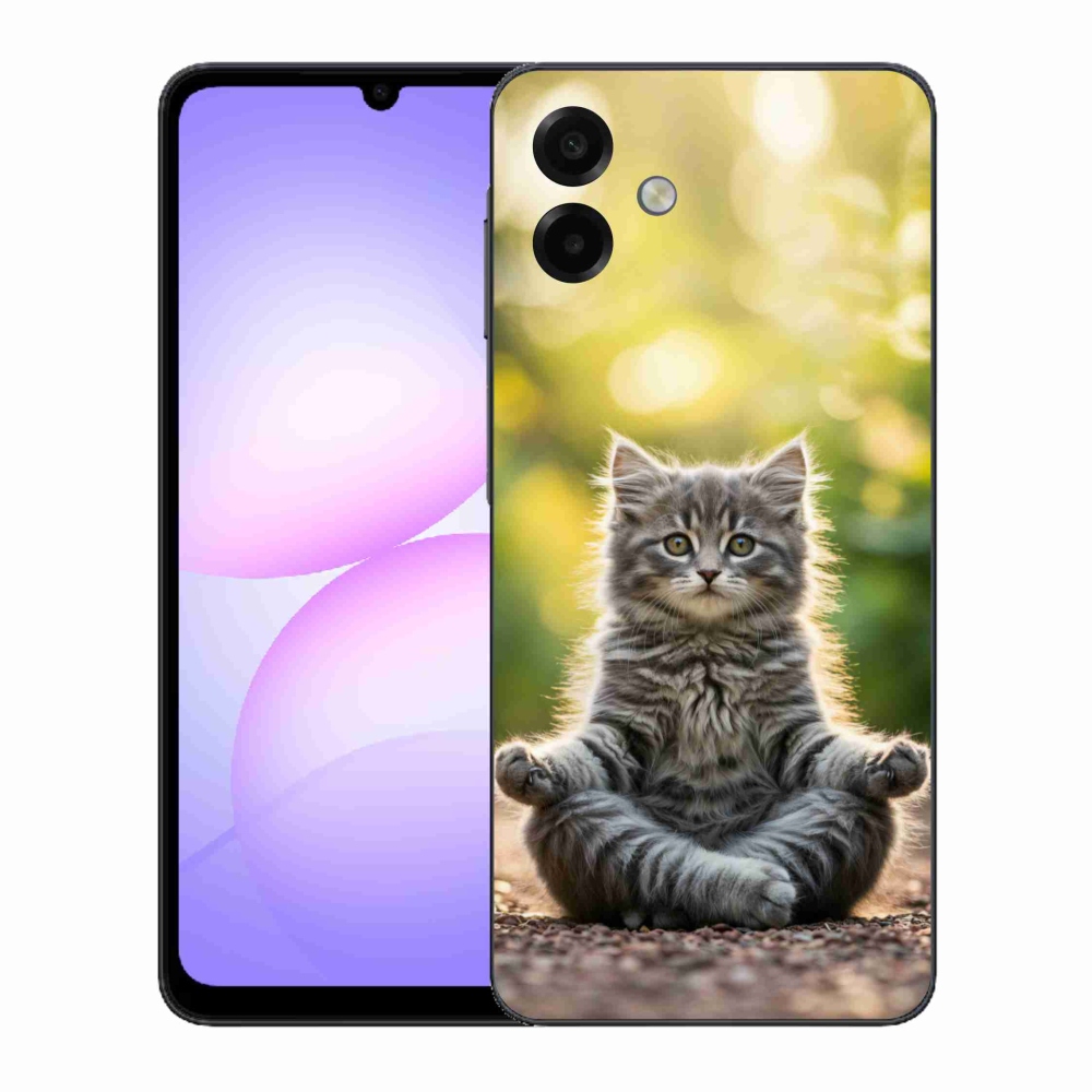 Gélový kryt mmCase na Samsung Galaxy A07 - meditujúce mačiatko