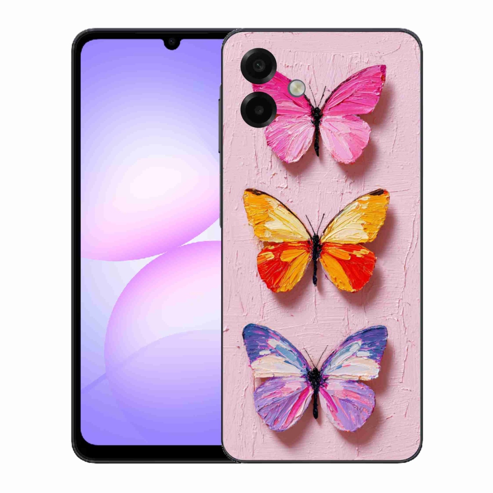 Gélový kryt mmCase na Samsung Galaxy A07 - motýlia trojica