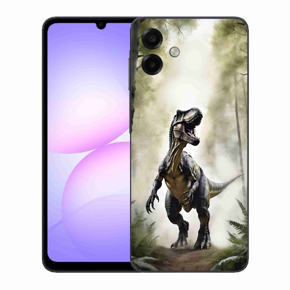 Gélový kryt mmCase na Samsung Galaxy A07 - naštvaný T-Rex