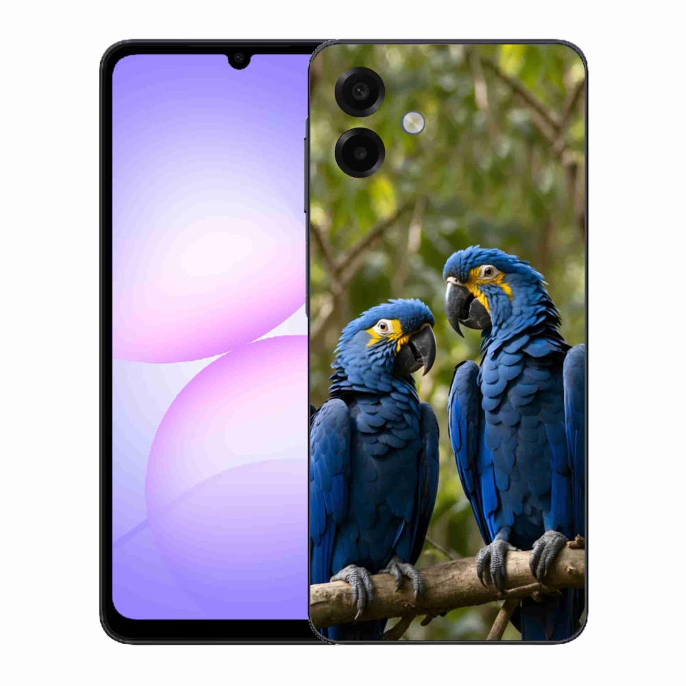 Gélový kryt mmCase na Samsung Galaxy A07 - papagájové duo