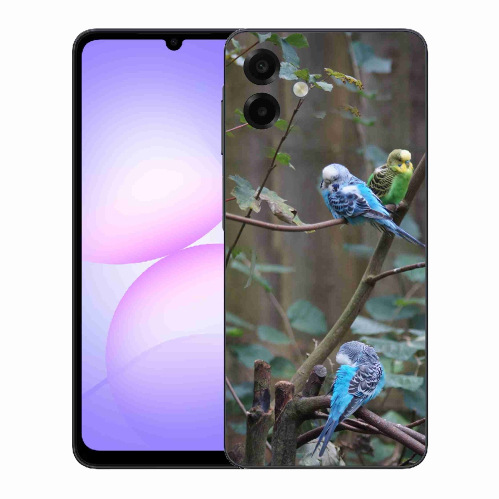 Gélový kryt mmCase na Samsung Galaxy A07 - papagáje na vetve