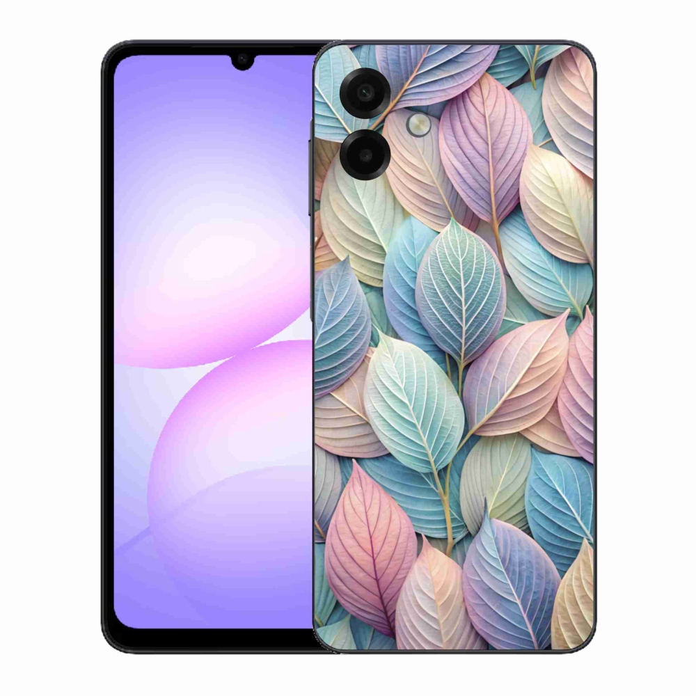 Gélový kryt mmCase na Samsung Galaxy A07 - pastelové listy