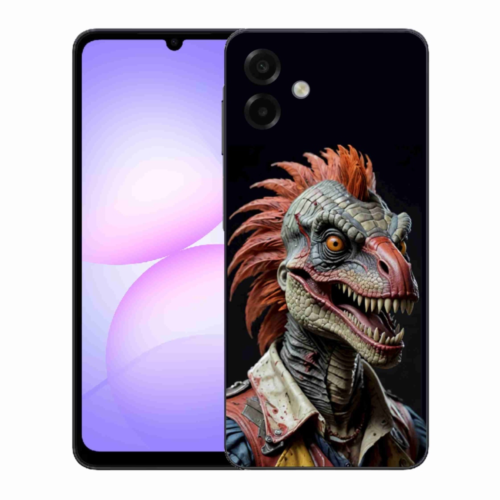 Gélový kryt mmCase na Samsung Galaxy A07 - punk dinosaurus