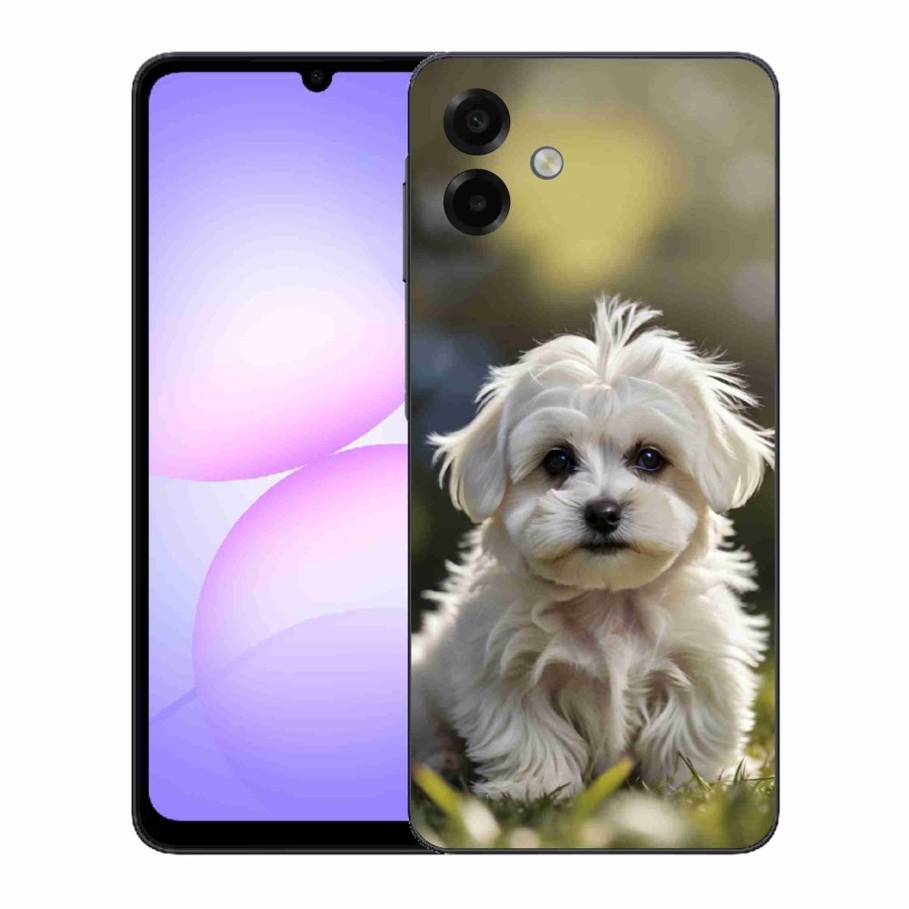 Gélový kryt mmCase na Samsung Galaxy A07 - roztomilý maltézsky psík
