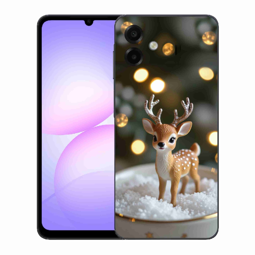 Gélový kryt mmCase na Samsung Galaxy A07 - roztomilý vianočný jeleň