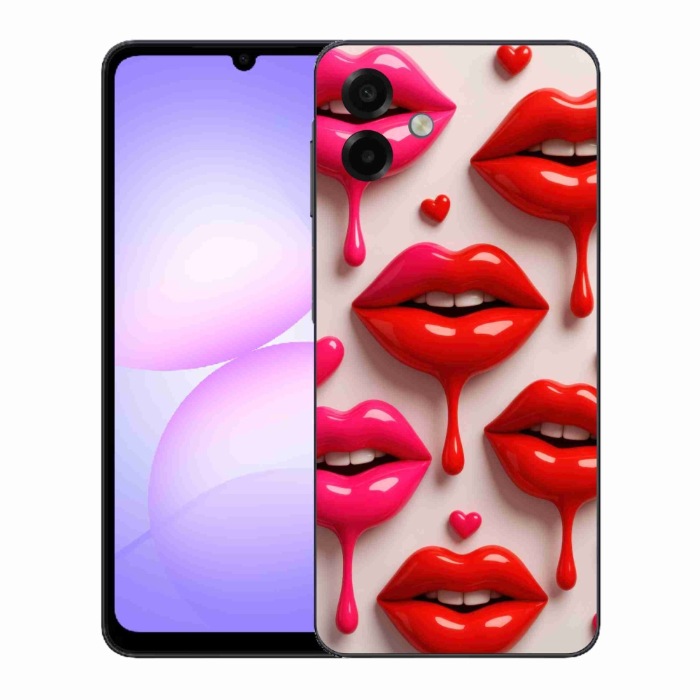 Gélový kryt mmCase na Samsung Galaxy A07 - pery 2