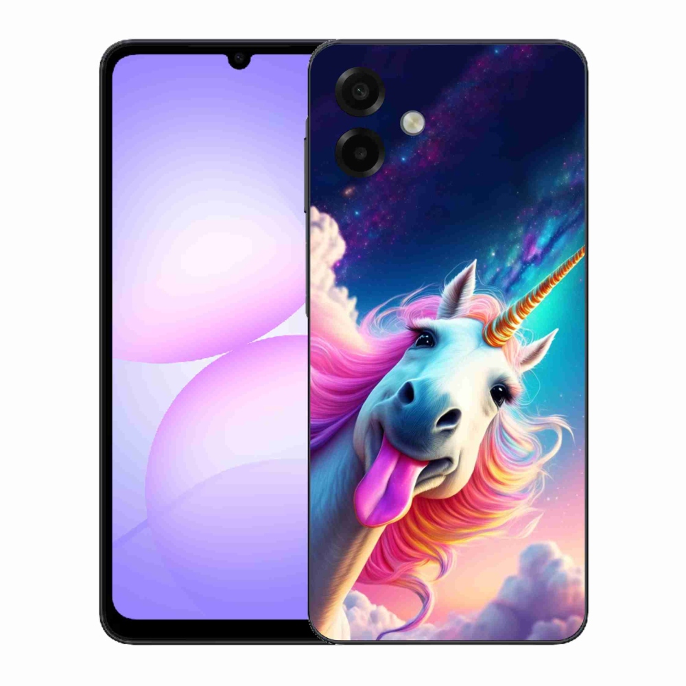 Gélový kryt mmCase na Samsung Galaxy A07 - šialený jednorožec