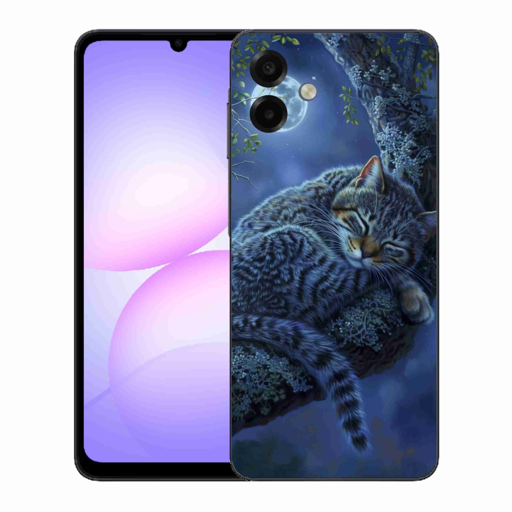 Gélový kryt mmCase na Samsung Galaxy A07 - spiaca mačka