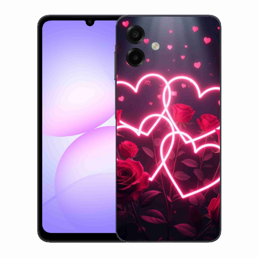 Gélový kryt mmCase na Samsung Galaxy A07 - srdce lásky