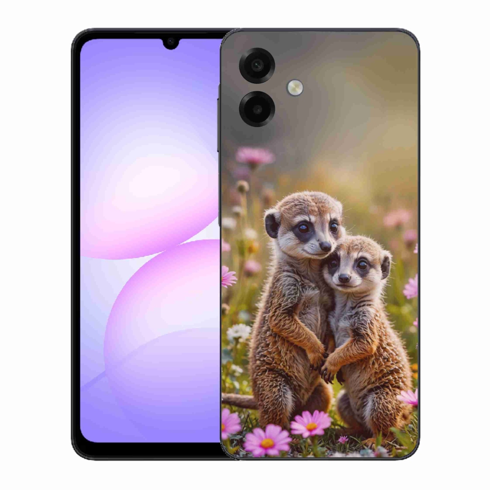 Gélový kryt mmCase na Samsung Galaxy A07 - surikatí duo