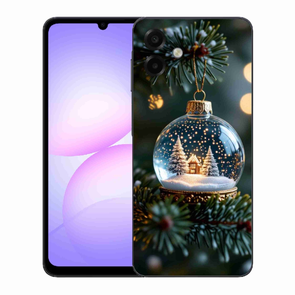 Gélový kryt mmCase na Samsung Galaxy A07 - vianočné gule 2