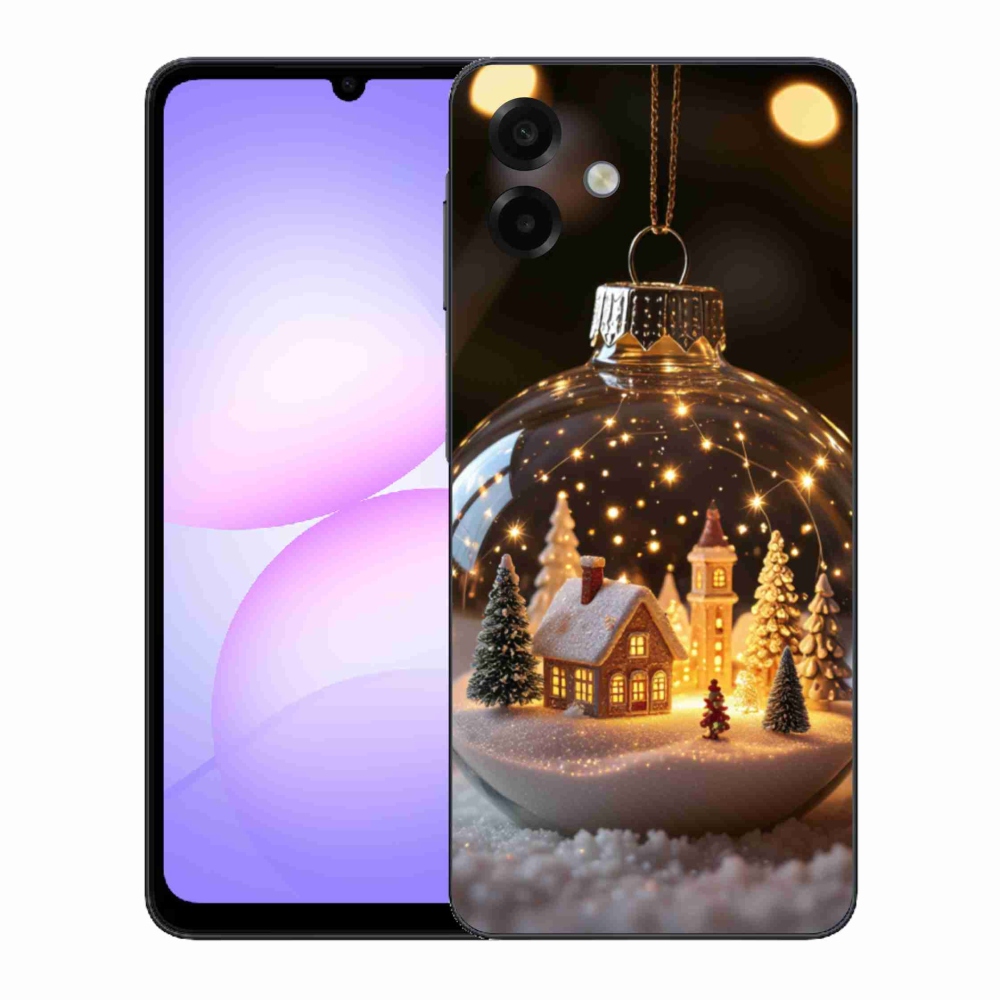 Gélový kryt mmCase na Samsung Galaxy A07 - vianočné gule 3