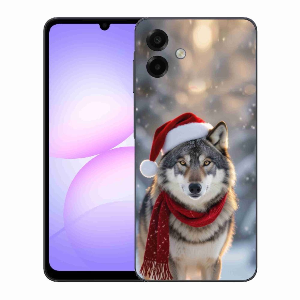 Gélový kryt mmCase na Samsung Galaxy A07 - vianočný vlk